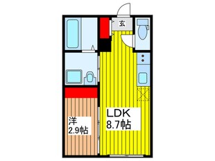 flap新都心の物件間取画像